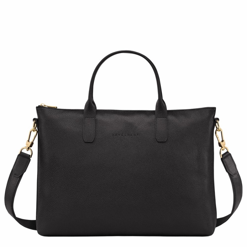 Black Longchamp Le Foulonne S Women's Briefcase Bags